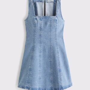 ABERCROMBIE & FITCH Mila Squareneck Denim Mini Dress